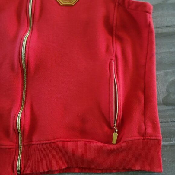 Hudsons Bay Company HBC Canadian Olympic Team Hooded Vest Men's Large Red - Picture 12 of 13